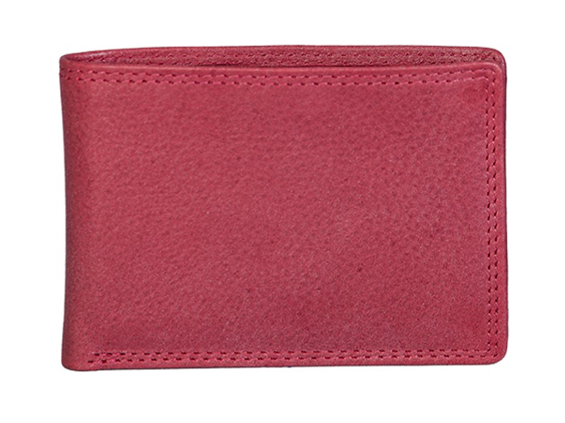Mini-Scheintasche Minibörse aus Leder von Stefano in rot - 683-023-70