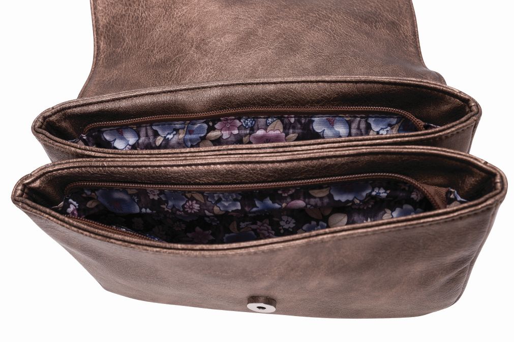 Überschlagtasche Umhängetasche Abendtasche "Bella" in blau - 415-919-65