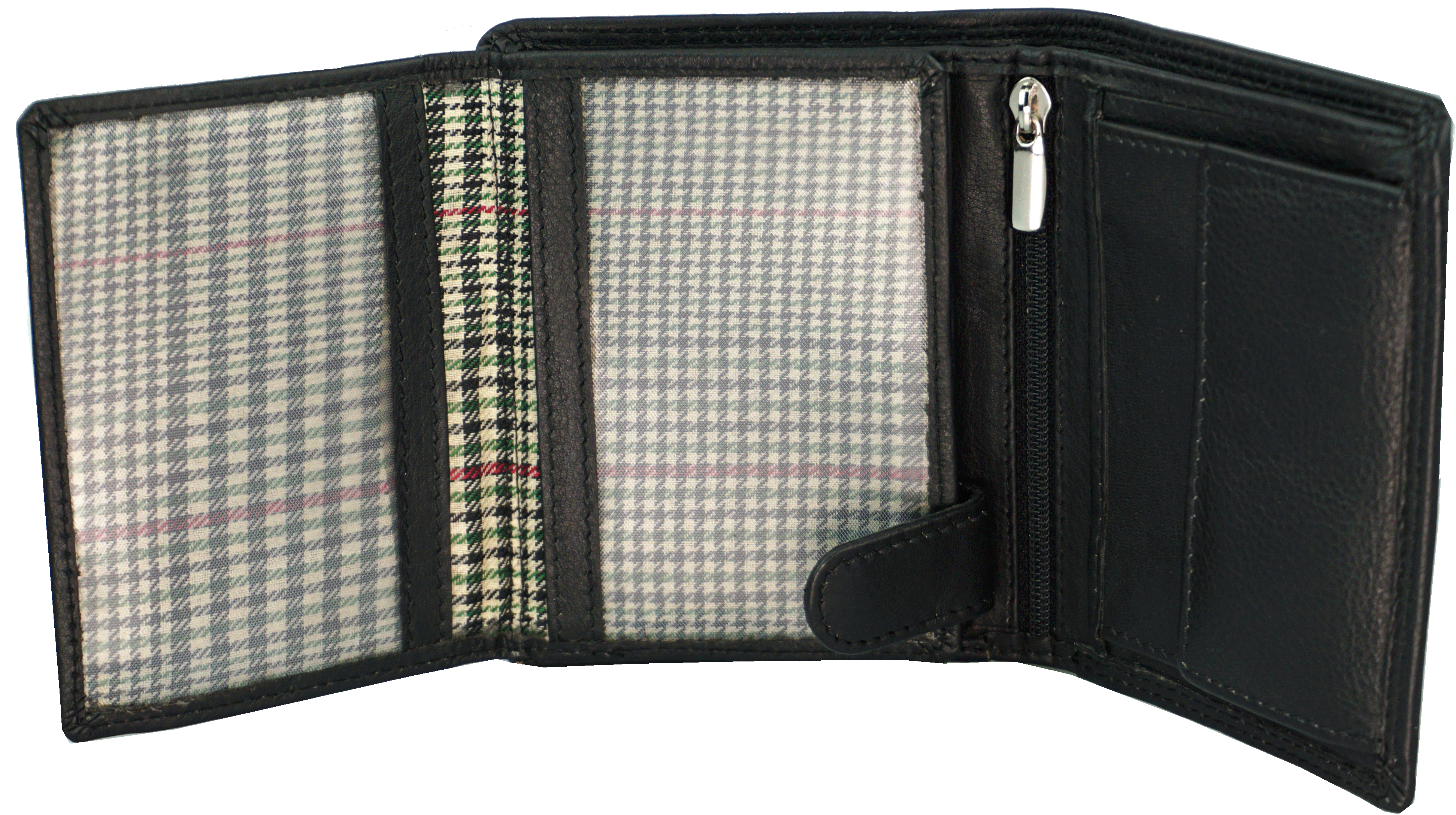 Kombibörse Geldbörse Rindleder RFID in schwarz - K-103-60