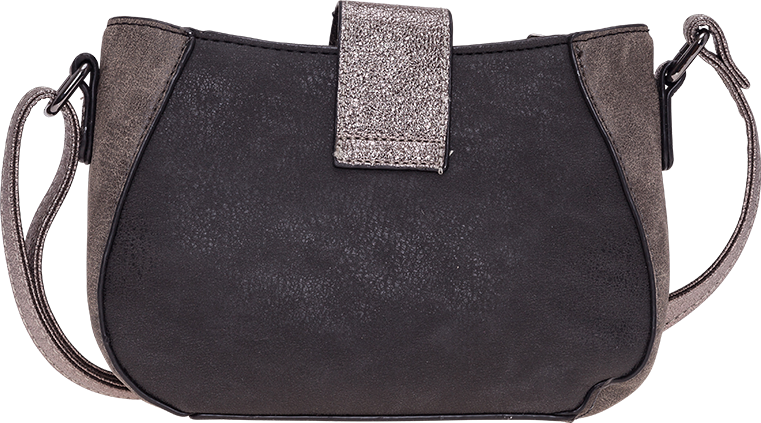 Überschlagtasche Abendtasche Umhängetasche in schwarz von Bernardo Bossi - 291-01-60