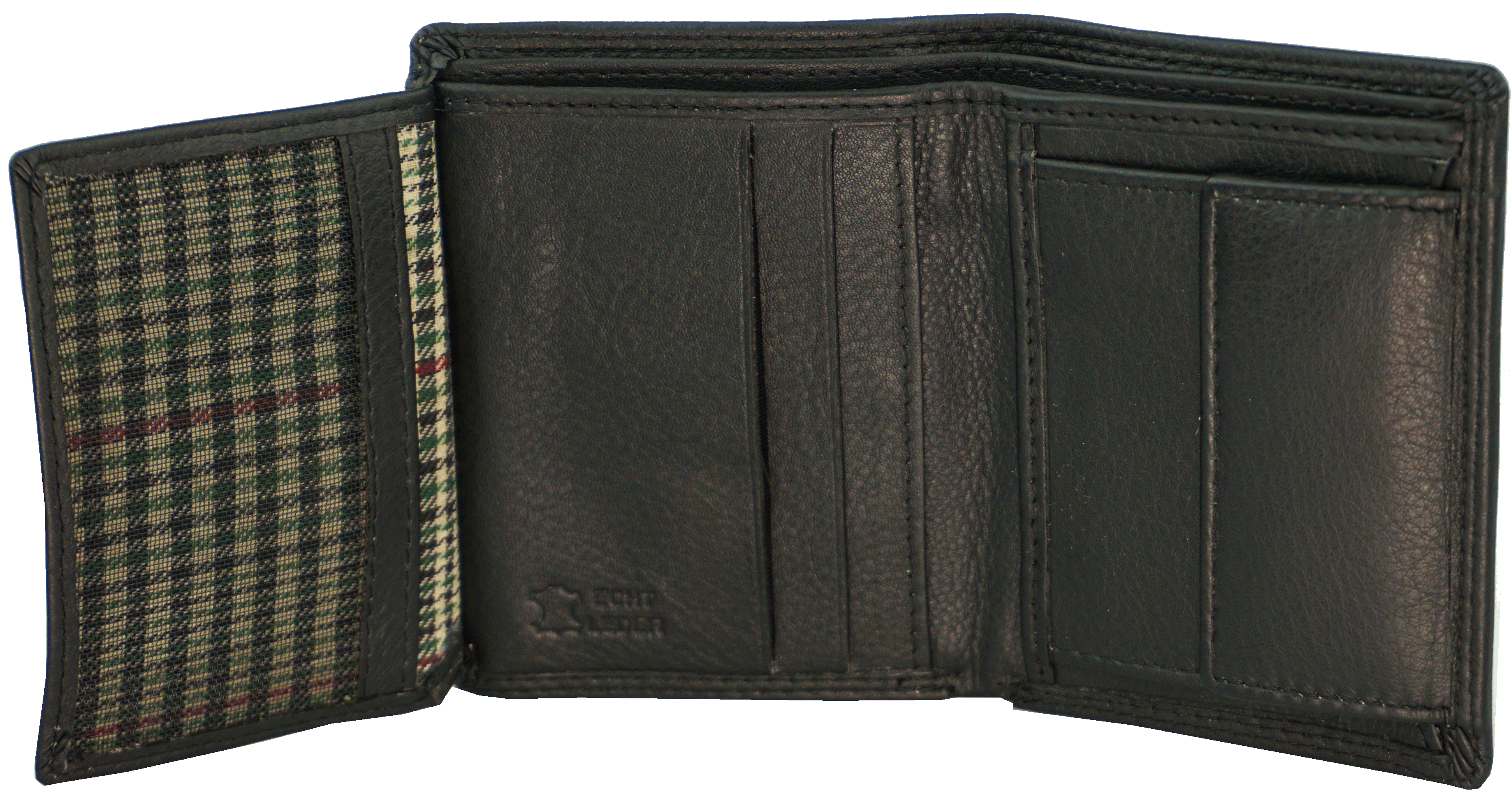 Kleine Kombibörse Minibörse Rindleder RFID in schwarz - K-101-60