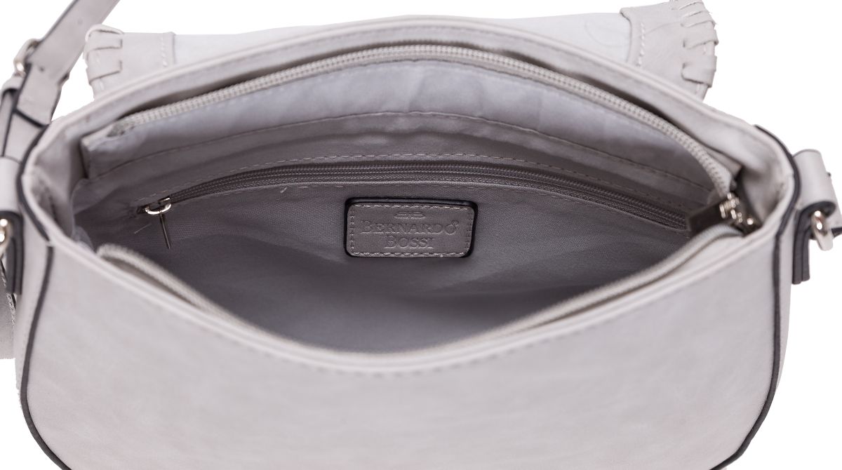 Überschlagtasche Umhängetasche saddle bag in grau - 460-419-11
