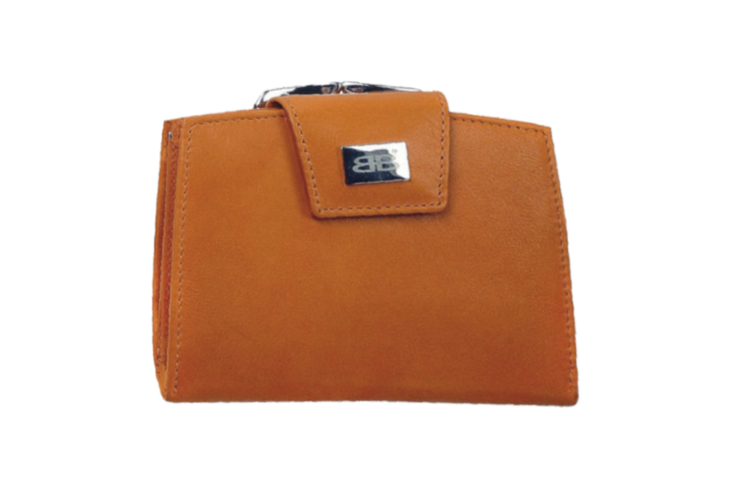 Damenbörse mit Bügel Bügelbörse in orange von Bernardo Bossi LEDER - 853-019-04