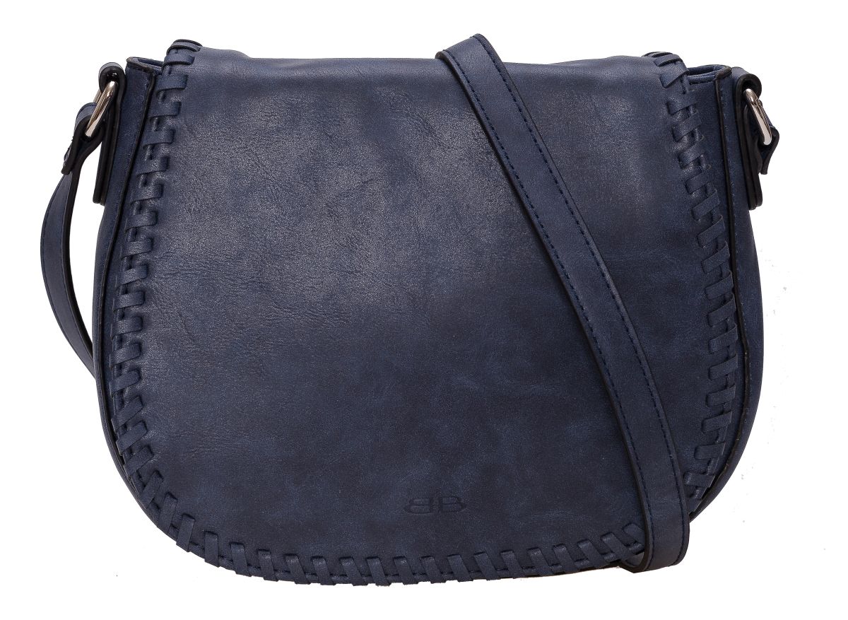 Überschlagtasche Umhängetasche saddle bag in blau - 460-419-65