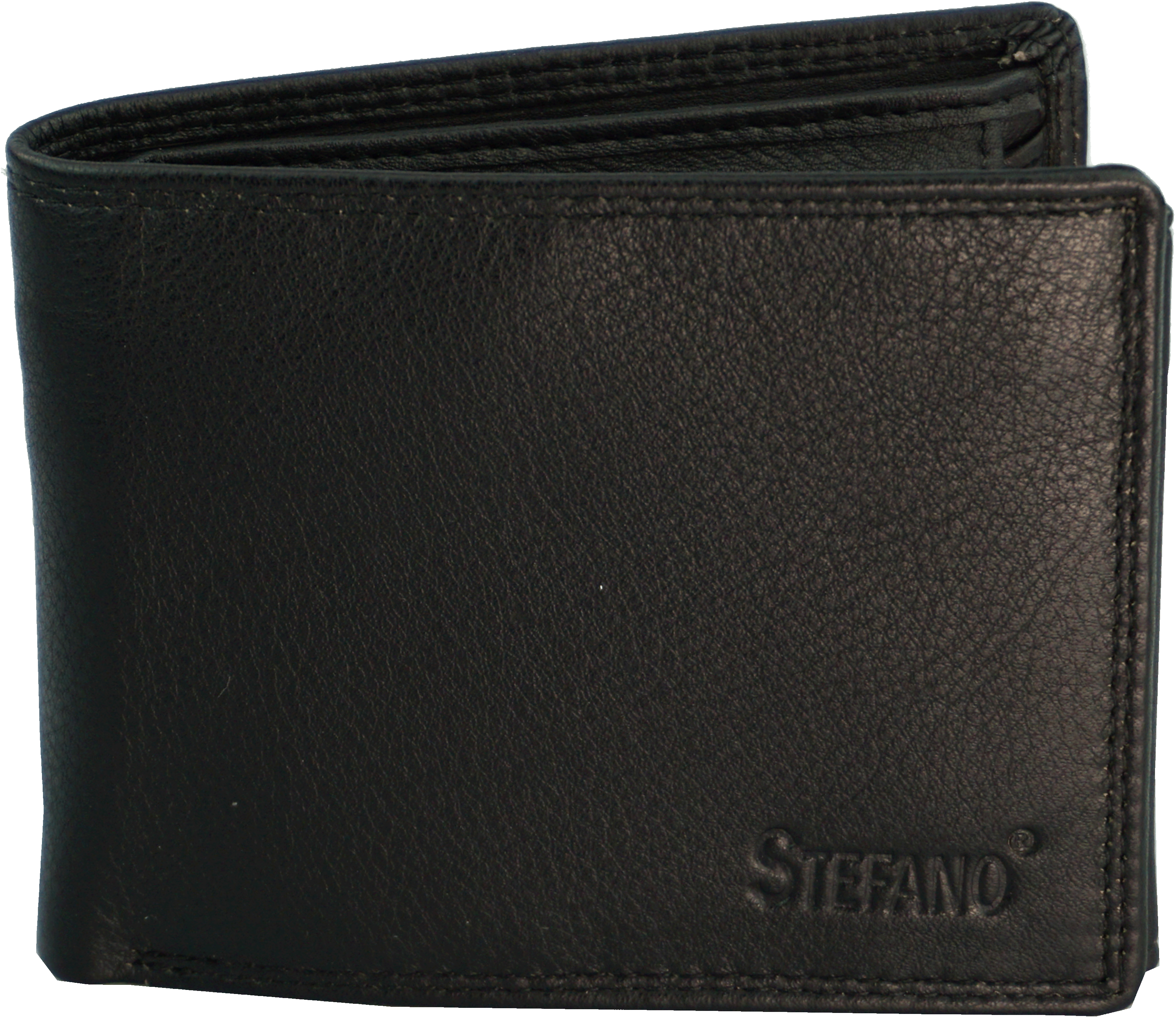 Kleine Scheintasche Minibörse Rindleder RFID in schwarz - K-100-60