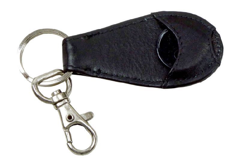 Schlüsselhalter Schlüsseletui mit Einkaufschip in schwarz - 852-019-60