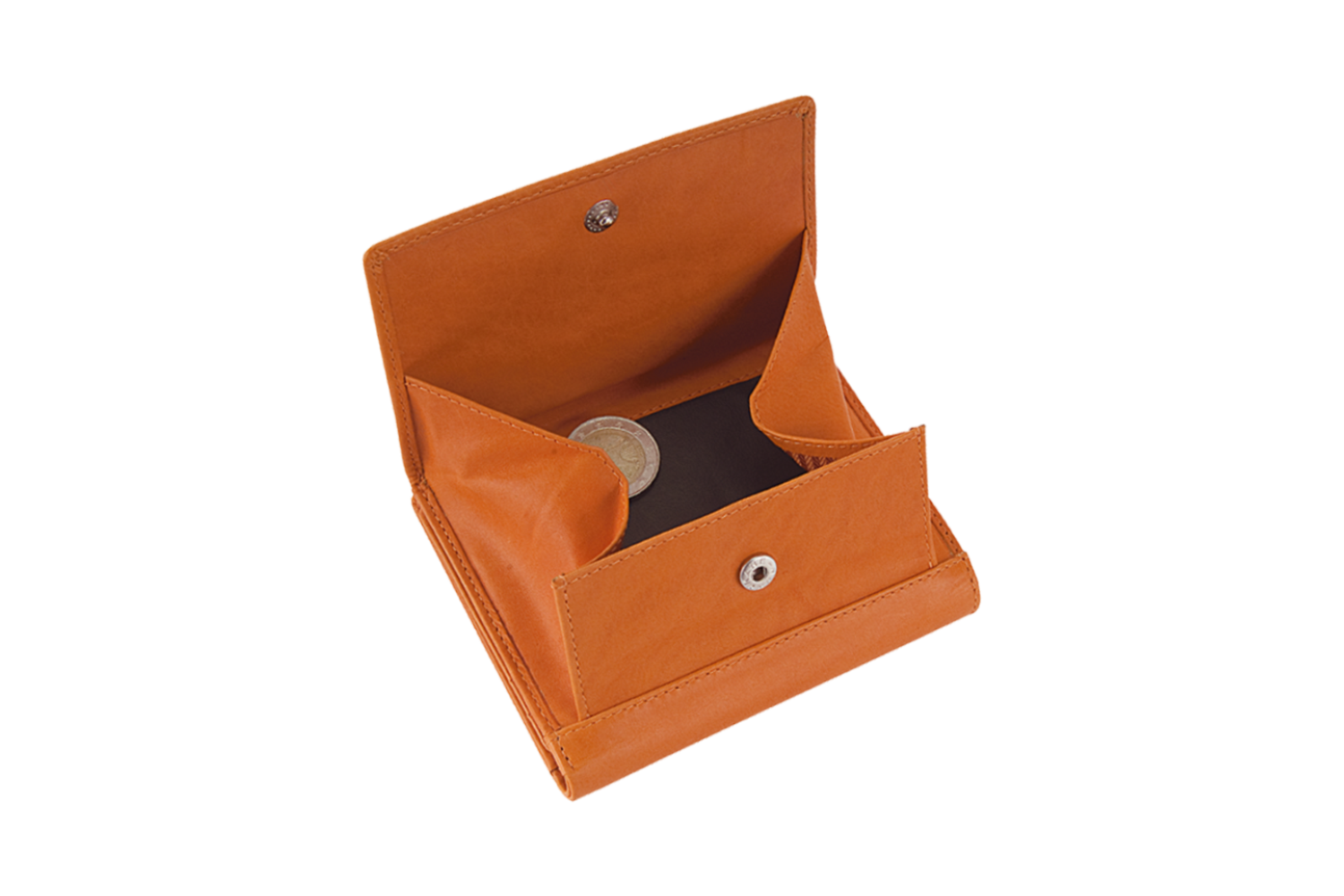 Damenbörse mit Wiener Schachtel und Außenriegel lila LEDER RFID - 854-019-07
